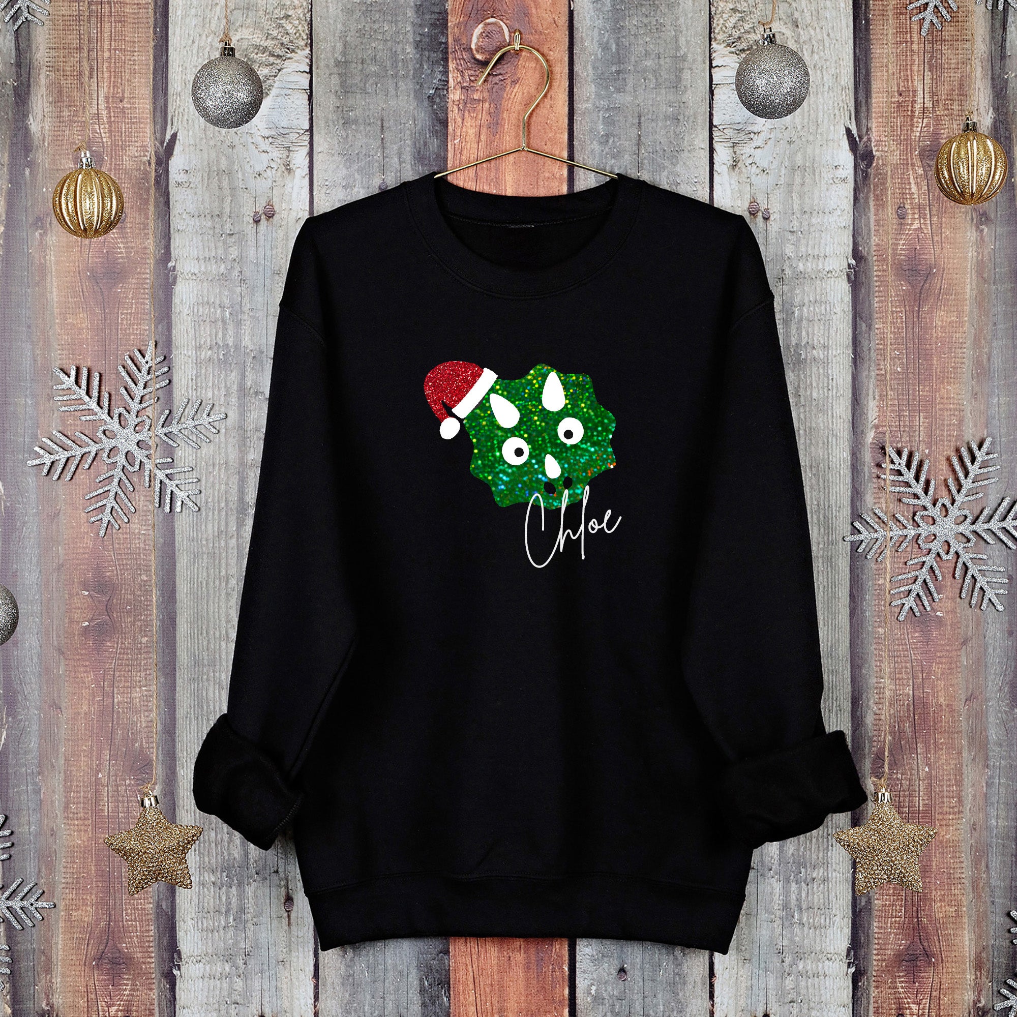 Dinosaur cheap christmas sweatshirt