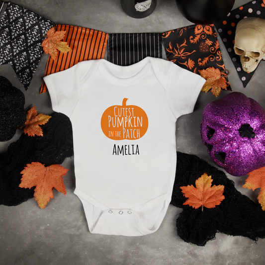 Personalised Halloween Baby Grow