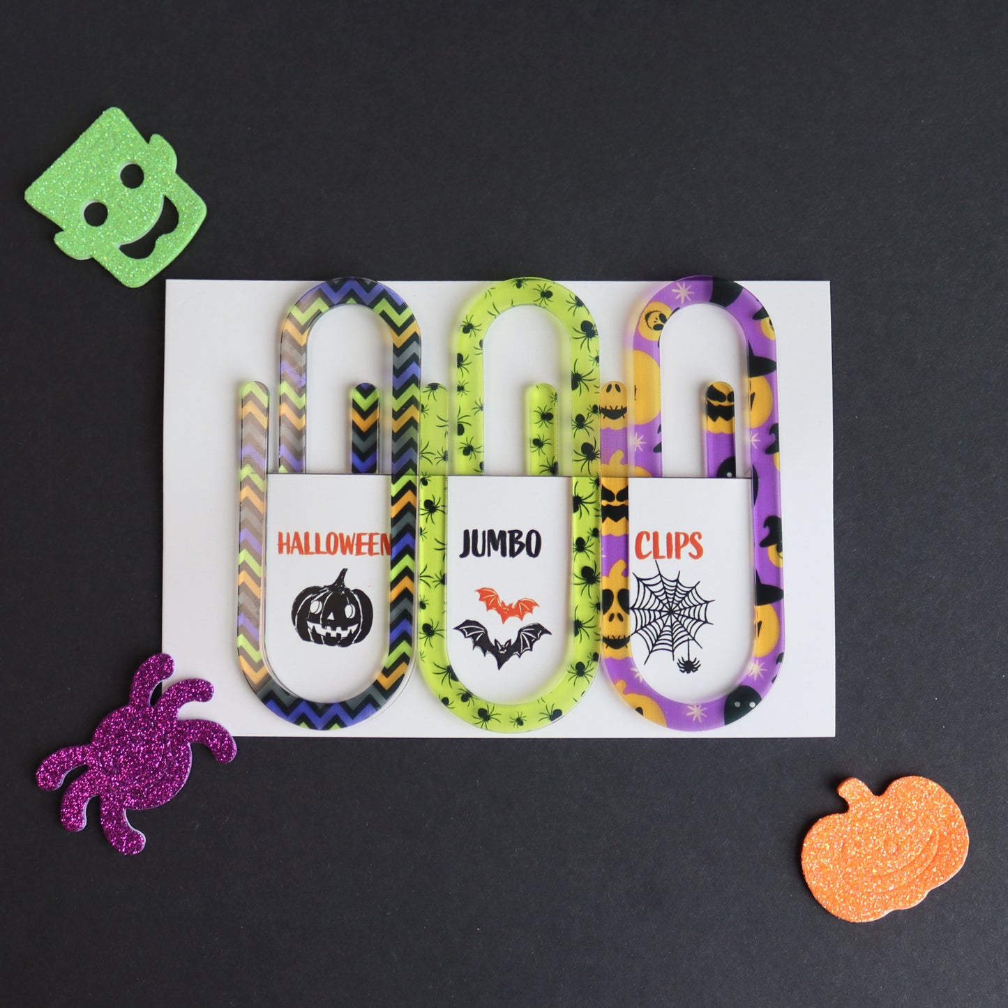 Halloween Jumbo Paperclip Stationery Set