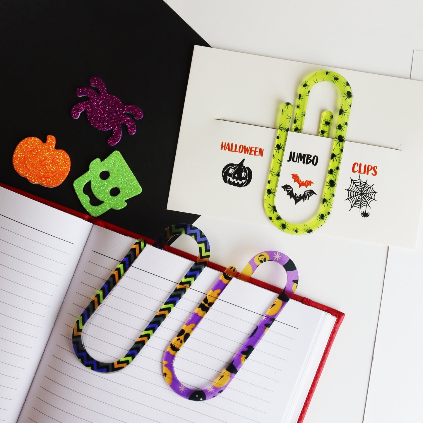 Halloween Jumbo Paperclip Stationery Set