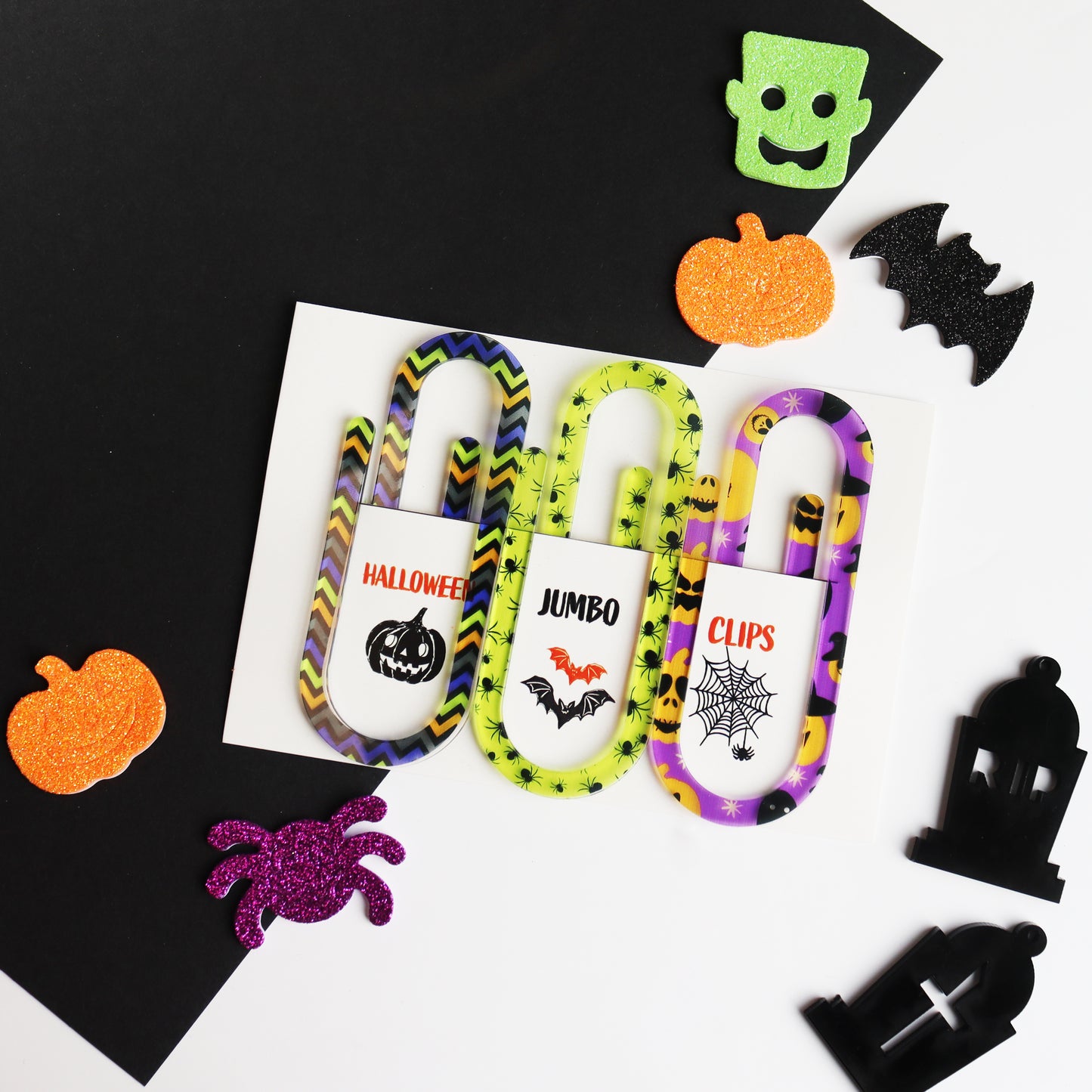 Halloween Jumbo Paperclip Stationery Set