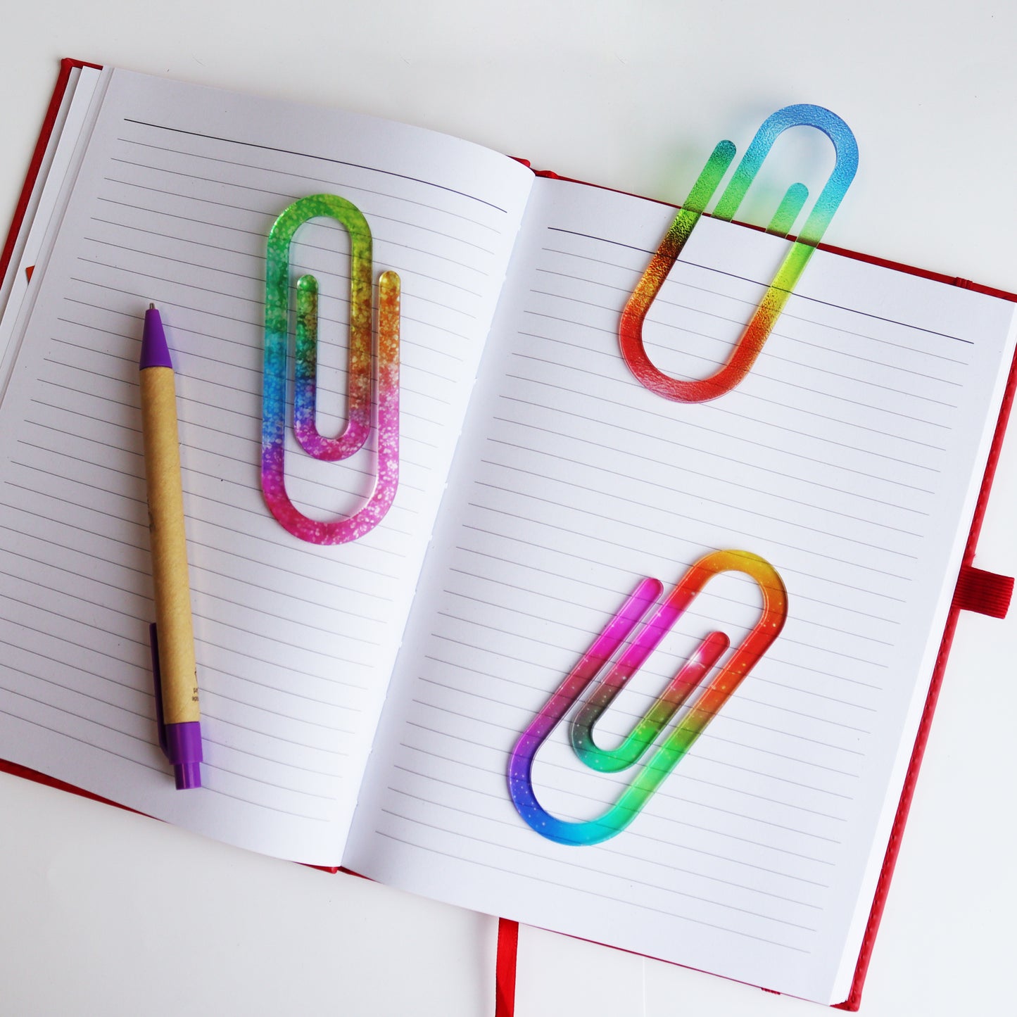 Rainbow Chunky Paperclips