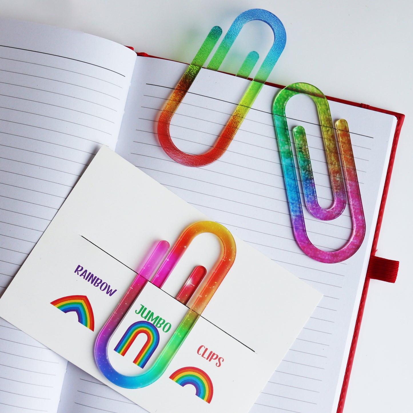 Rainbow Chunky Paperclips