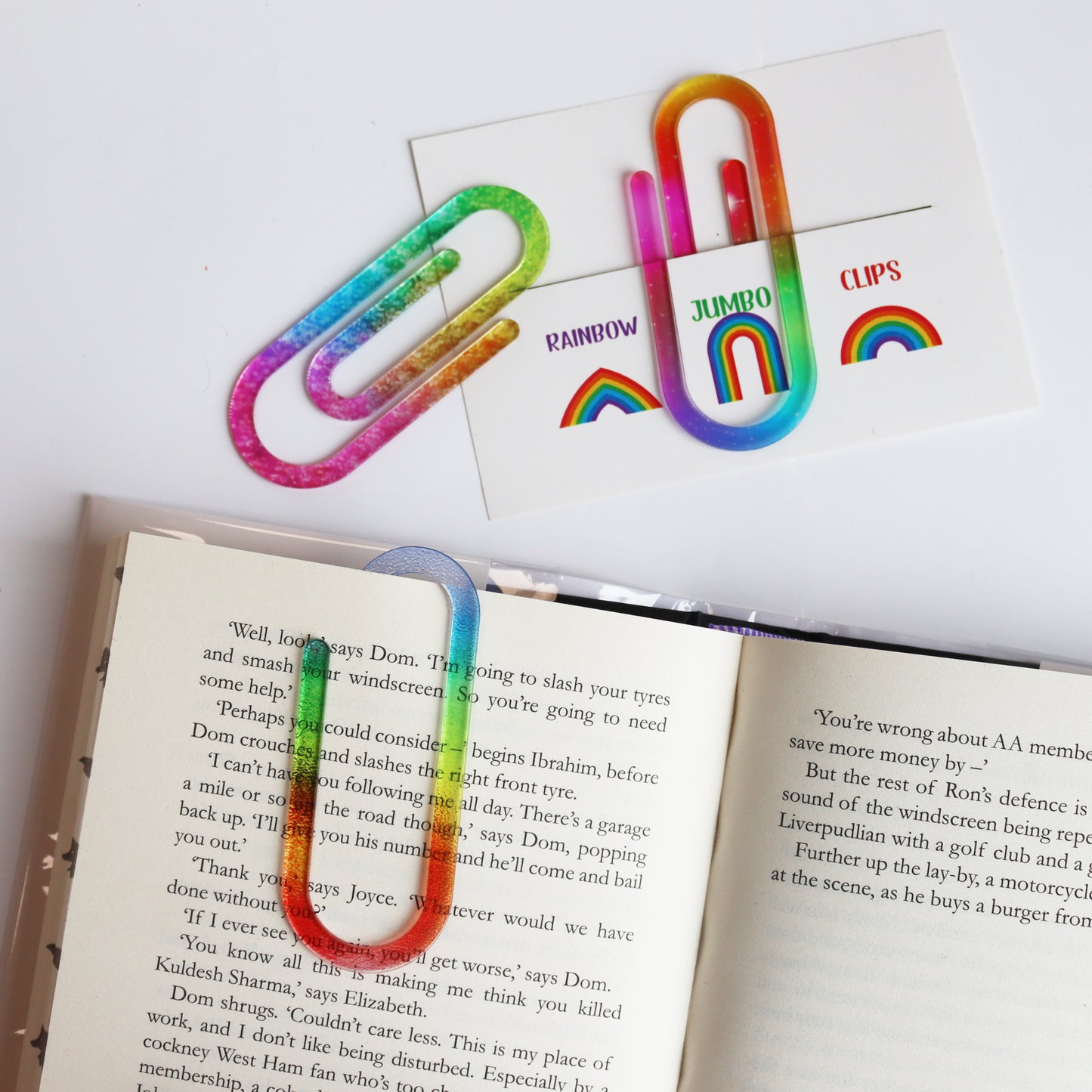 Rainbow Chunky Paperclips