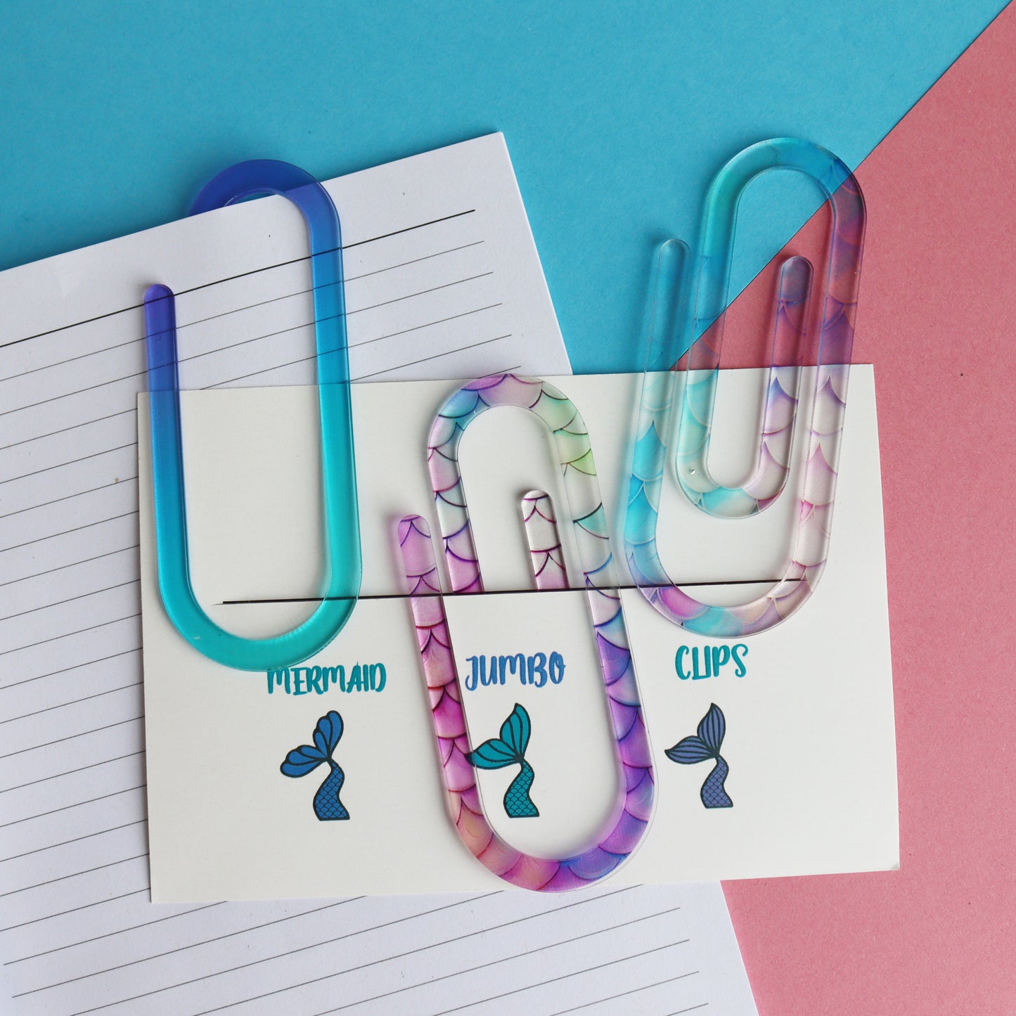 Mermaid Inspired Chunky Paperclips