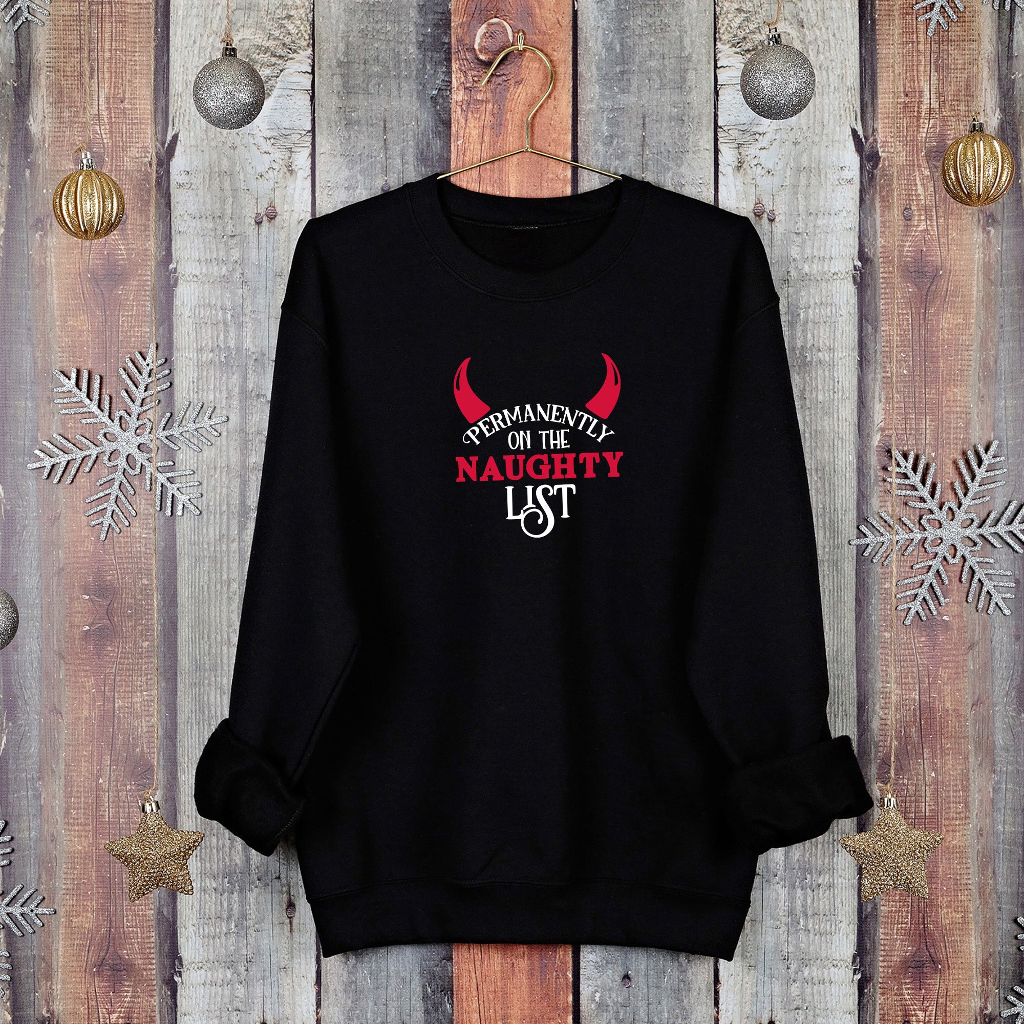 On the naughty list on sale sweater