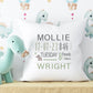 New Baby Cushion Birth Announcement