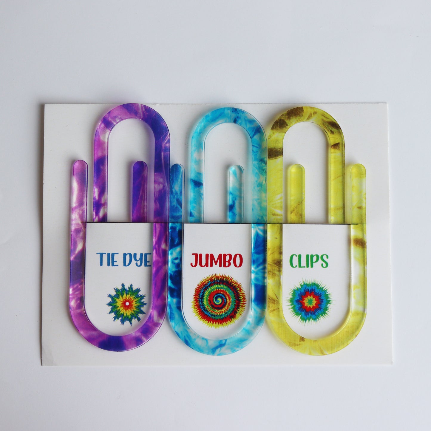 Tie Dye Jumbo Paperclips