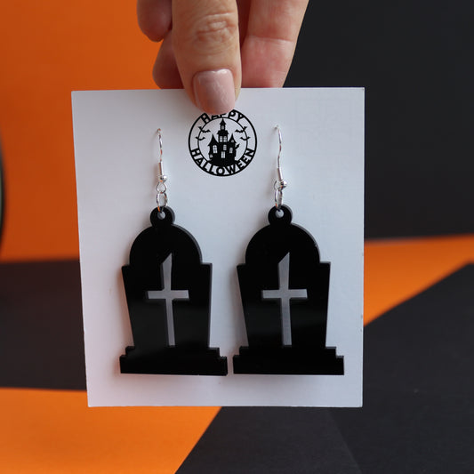 Halloween Tombstone Earrings