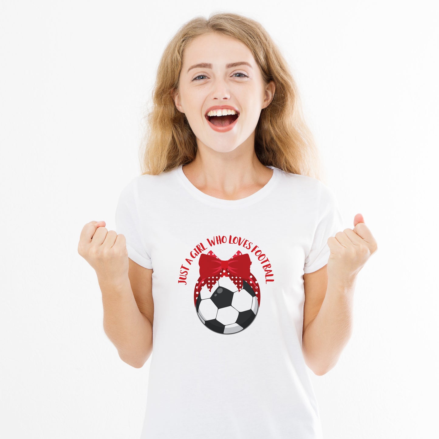 Just A Girl Who Like Football Adult Tshirt