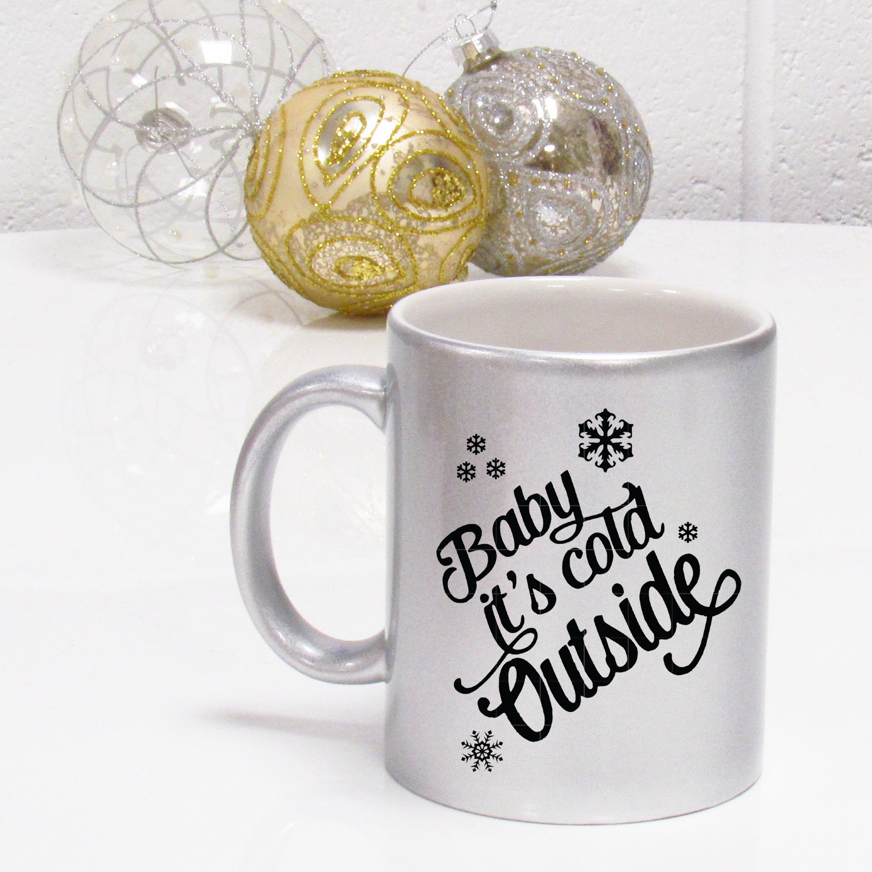 Baby it's store cold outside mug