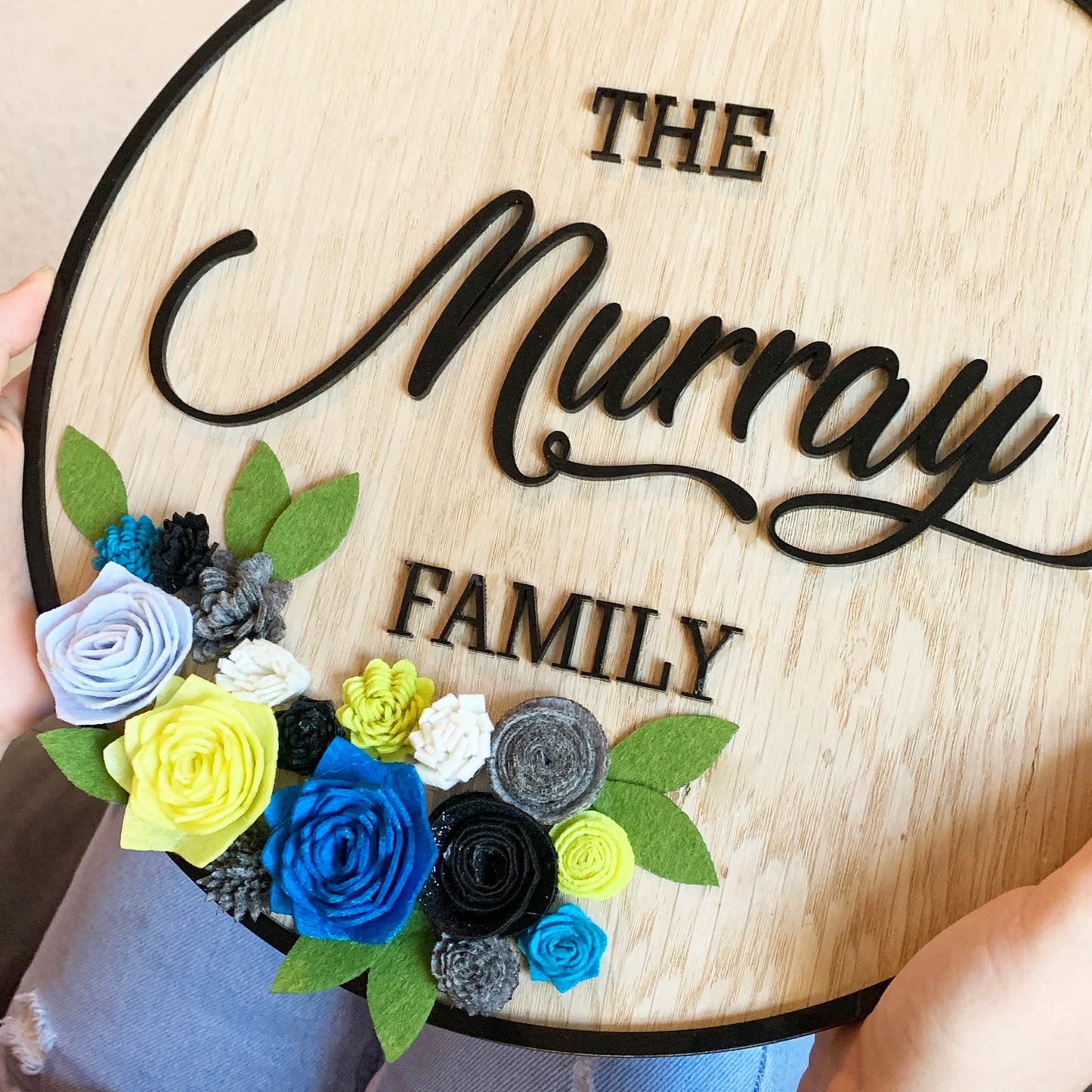 Personalised Wooden Family Sign