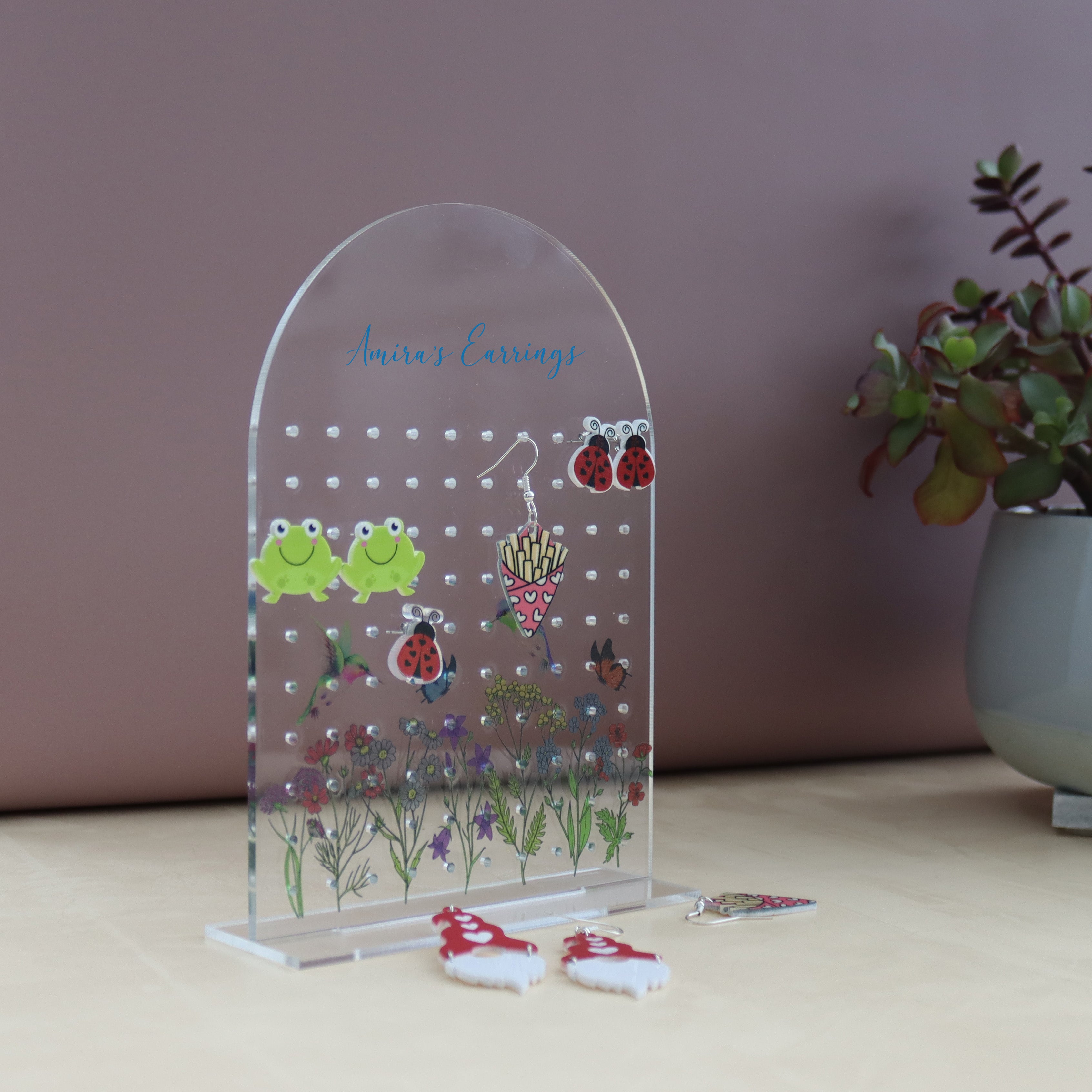 Acrylic earring deals display stand