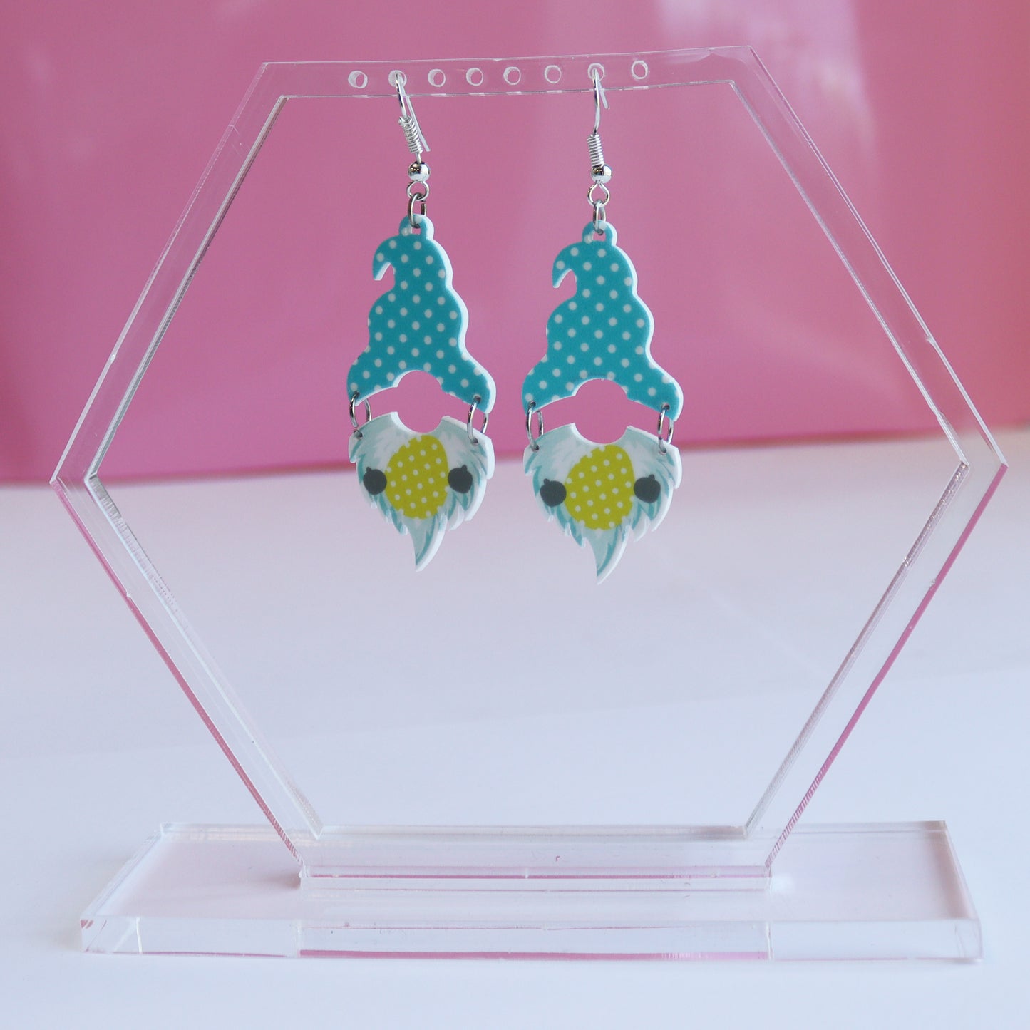 gonk gnome easter dangly earrings