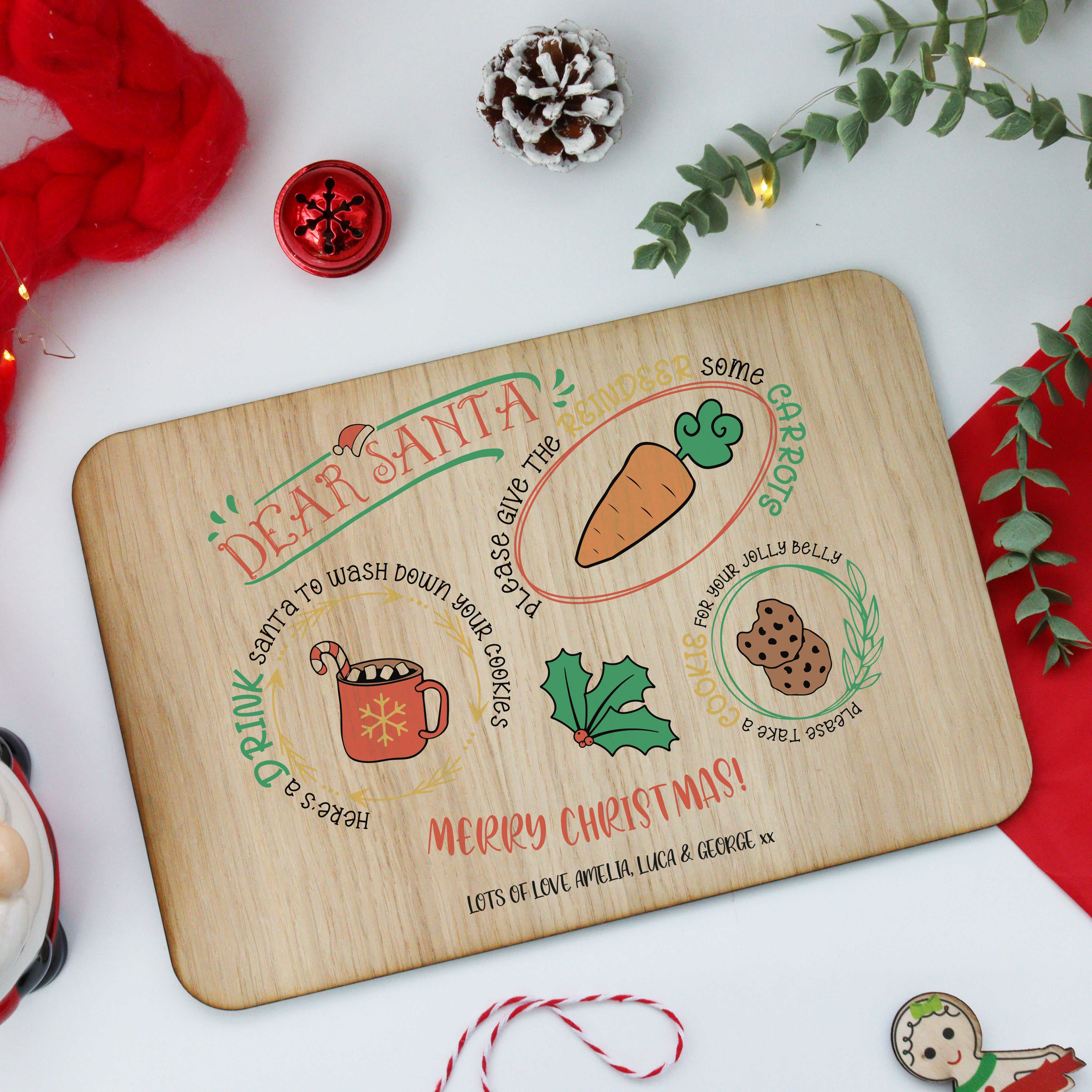 Personalised santa clearance plate