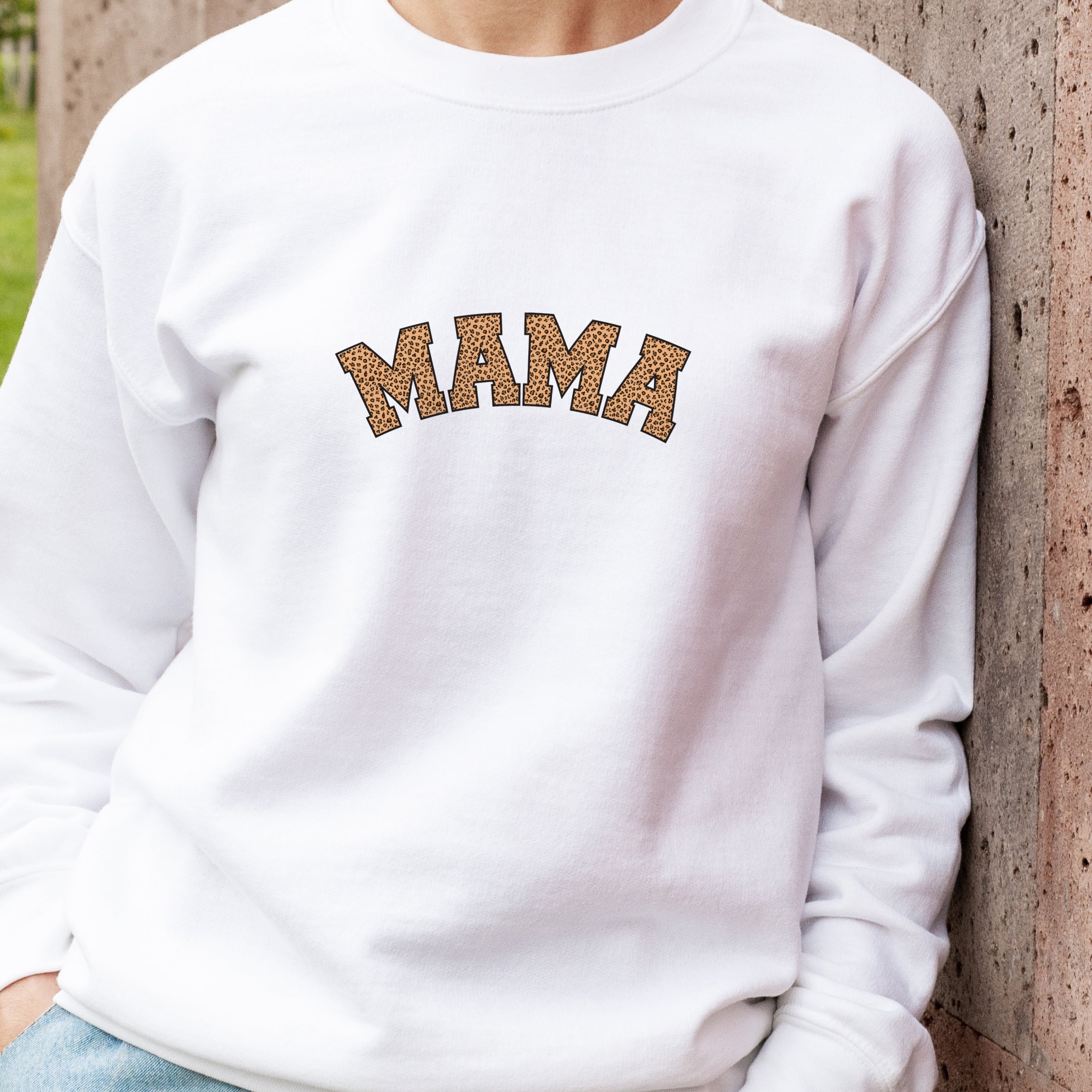 Leopard print clearance mama sweatshirt